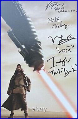 Star Wars Celebration Obi-Wan Kenobi Poster Signed By 4 Leia, Reva, Tala + 1