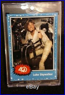Star Wars Celebration Orlando 2017 40th anniversary Luke card in case #188 RARE