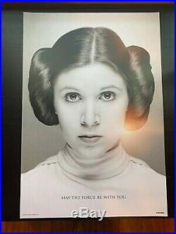 Star Wars Celebration Orlando Carrie Fisher Princess Leia Poster Print 3106/8000