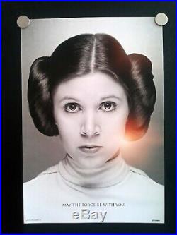 Star Wars Celebration Princess Leia Carrie Fisher Limited Edition Print Poster