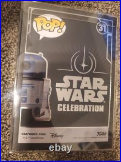 Star Wars Celebration R2-D2 Galactic Convention Diamond Collection Funko Pop