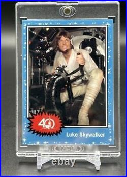 Star Wars Celebration Topps 40th Anniversary Limited Ed. Luke Skywalker #12/200