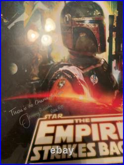 Star Wars Celebration V Boba Fett Signed by Artist and Jeremy Bullock Framed Star Wars Celebration V Boba Fett Signed by Artist and Jeremy Bullock Framed