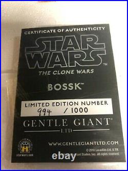 Star Wars Celebration V Exclusive Bossk Gentle Giant Maquette Clone Wars