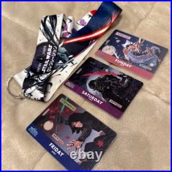 Star Wars Celebration admission badge Set of 3 with limited edition strap F/S