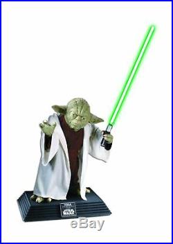 Star Wars Collector Yoda Statue Character Removable Lightsaber Life Size Model