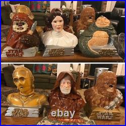 Star Wars Cookie Jars Set 1000 Limited Numbered Star Jars 1997