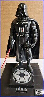Star Wars Darth Vader Red Lightsaber Electronic Motion Figure Coin Bank 1996