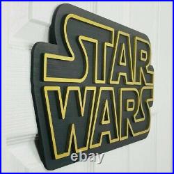 Star Wars Decoration Sign 40x20 Jedi Theme Room Decor Plaque Skywalker Yoda