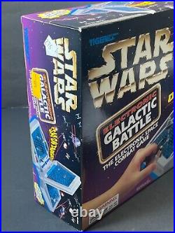 Star Wars Electronic Talking Galactic Battle Space Game Tiger Battleship SEALED
