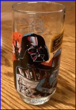 Star Wars Empire Strikes Back Burger King Pepsi Glasses 1980 Complete Set of 4