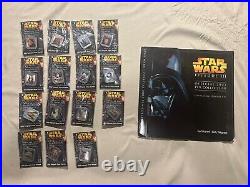 Star Wars Episode 3 2005 Official Pin Collection FULL SET 1-15 And Unused Folder