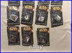 Star Wars Episode 3 2005 Official Pin Collection FULL SET 1-15 And Unused Folder