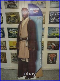 Star Wars Episode I Mace Windu Pepsi Cardboard Standee 7' Tall Unused
