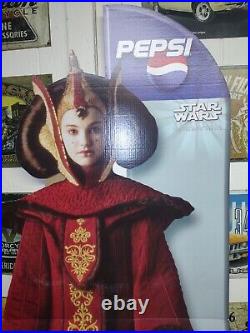 Star Wars Episode I Queen Amidala Pepsi Cardboard Standee 83 Tall Unused