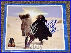 Star Wars Episode, One? Autographs Liam Neeson & Ray Park 8x10 photo Rare WithCOA