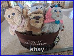 Star Wars Ewok Celebration Limited Edition 1000 Plush Set/ Basket Star Wars 9 Star Wars Ewok Celebration Limited Edition 1000 Plush Set/ Basket Star Wars 9