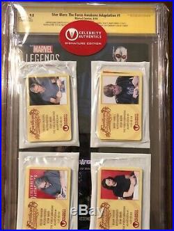 Star Wars Force Awakens 1 cgc cast signed x19 Hamill, Ford Rise of Skywalker