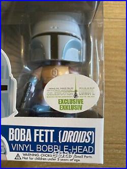 Star Wars Funko POP! #32 Boba Fett DROIDS European Celebration withHard Stack