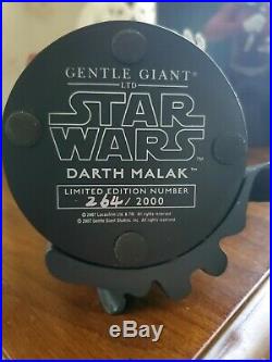 Star Wars Gentle Giant Mini Bust Darth Malak 2007 Celebration Exclusive