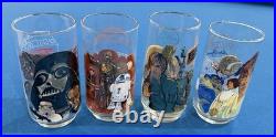 Star Wars Glasses, 4 1977 & 1980 Excellent Condition, Never Used (BK/CC)