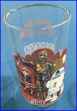 Star Wars Glasses, 4 1977 & 1980 Excellent Condition, Never Used (BK/CC)