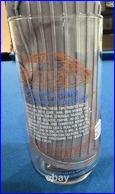 Star Wars Glasses, 4 1977 & 1980 Excellent Condition, Never Used (BK/CC)