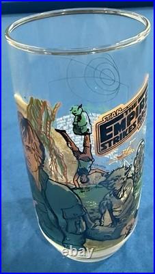 Star Wars Glasses, 4 1977 & 1980 Excellent Condition, Never Used (BK/CC)