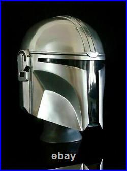 Star Wars Helmet Medieval Boba Fatt Mandalorian Props Solid Steel Armor Gift