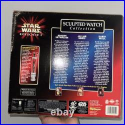 Star Wars JAR JAR BINKS Wrist Watch Lot of 3 Lightsaber Case Lucasfilm Ltd. 1999 Star Wars JAR JAR BINKS Wrist Watch Lot of 3 Lightsaber Case Lucasfilm Ltd. 1999