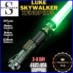 Star Wars Lightsaber Force FX Metal Hilt Luke Pixel Xenopixel 34 Fonts