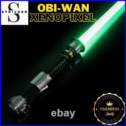 Star Wars Lightsaber Force FX Metal Hilt Obi-wan Neo Replica Xenopixel 34 Fonts