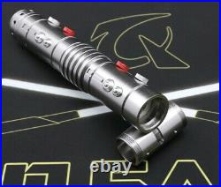 Star Wars Lightsaber Replica Force FX Darth Maul Dueling Sliver RGB+Sound New