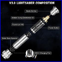 Star Wars Luke Lightsaber RGB Force Heavy Dueling Luke Skywalker Cosplay Metal