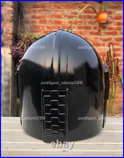 Star Wars Mandalorian black helmet Steel Halloween Wearable Replica