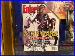 Star Wars One Of A Kind Signed By Cast 3d Box Framed Picture