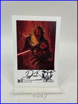 Star Wars Post Card Signed & Sketched By Dave Filoni Star Wars Celebration VI
