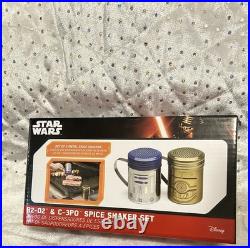 Star Wars R2-D2 & C-3PO Spice Shaker Set? ThinkGeek 2015 Factory Sealed