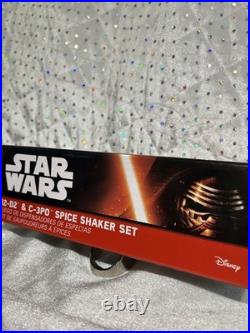 Star Wars R2-D2 & C-3PO Spice Shaker Set? ThinkGeek 2015 Factory Sealed