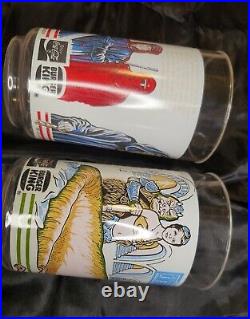 Star Wars Return of the Jedi Burger King 1983 PLASTIC Cups Lot of 4 Complete