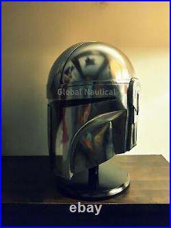 Star Wars Series Mandalorian Metal Helmet With Liner Wearable Handmade Helmet