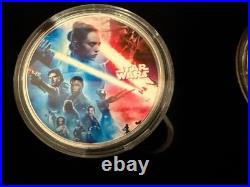 Star Wars Silver Plated Coin Collection Display Set Licensed Collector 0184