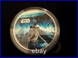 Star Wars Silver Plated Coin Collection Display Set Licensed Collector 0184