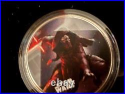 Star Wars Silver Plated Coin Collection Display Set Licensed Collector 0184