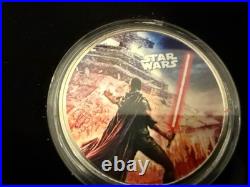 Star Wars Silver Plated Coin Collection Display Set Licensed Collector 0184