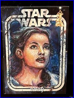 Star Wars Sketch Card 1/1 PSC Celebration David Rabbitte Padme Amidala