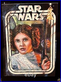 Star Wars Sketch Card 1/1 PSC Celebration David Rabbitte Princess Leia