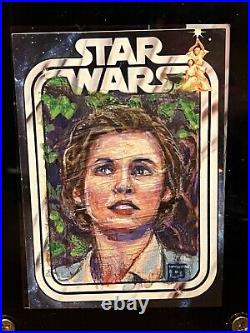 Star Wars Sketch Card 1/1 PSC Celebration David Rabbitte Princess Leia