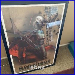 Star Wars The Mandalorian Mando Limited-Edition Print Framed 91/300 Rare HTF