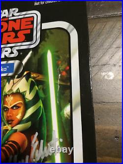 Star Wars Vintage Collection Ahsoka Tano VC102 Ashley Eckstein signed Unpunched